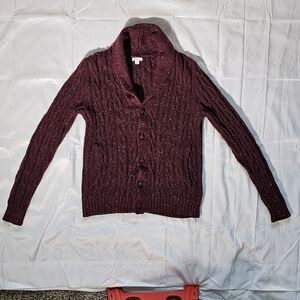 Men's Merona Cable Knit Shawl Collar Cardigan